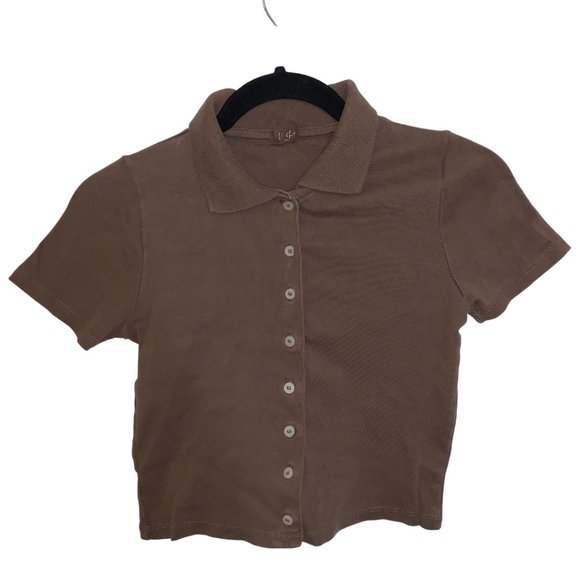 Brandy Melville Tops - Brandy Melville Caroline Top in Brown